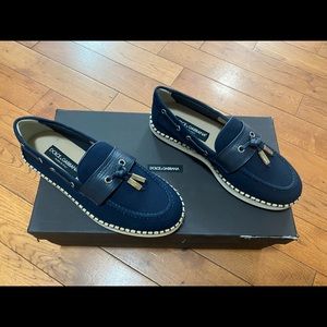 Dolce & Gabbana Canvas Loafers Women’s 7.5 with dust bag